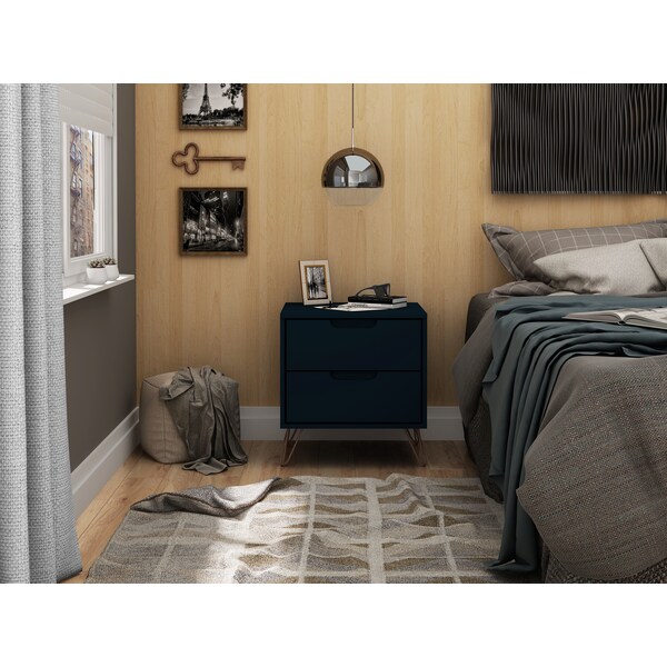 Rockefeller 2.0 Nightstand, Tatiana Midnight Blue